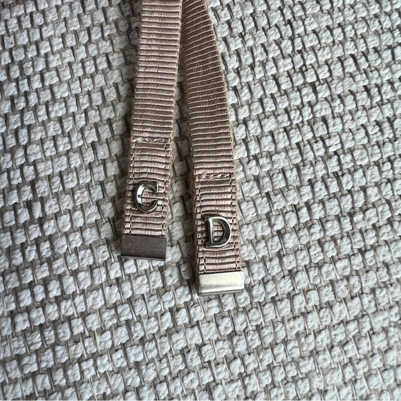 CHRISTIAN DIOR Satin Grosgrain D-Joy Ballet Flats in Pink Beige - Picture 10 of 11